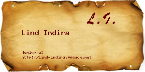 Lind Indira névjegykártya